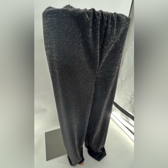 Boohoo Shiny Wide Leg Pants Women Long Pants  Size 2 - Picture 4 of 8